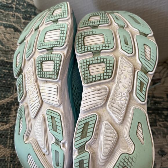 Hoka One One Bondi 7 Shoes Womens Size 10.5 Blue Mesh Athletic Running Cushion - Picture 9 of 10